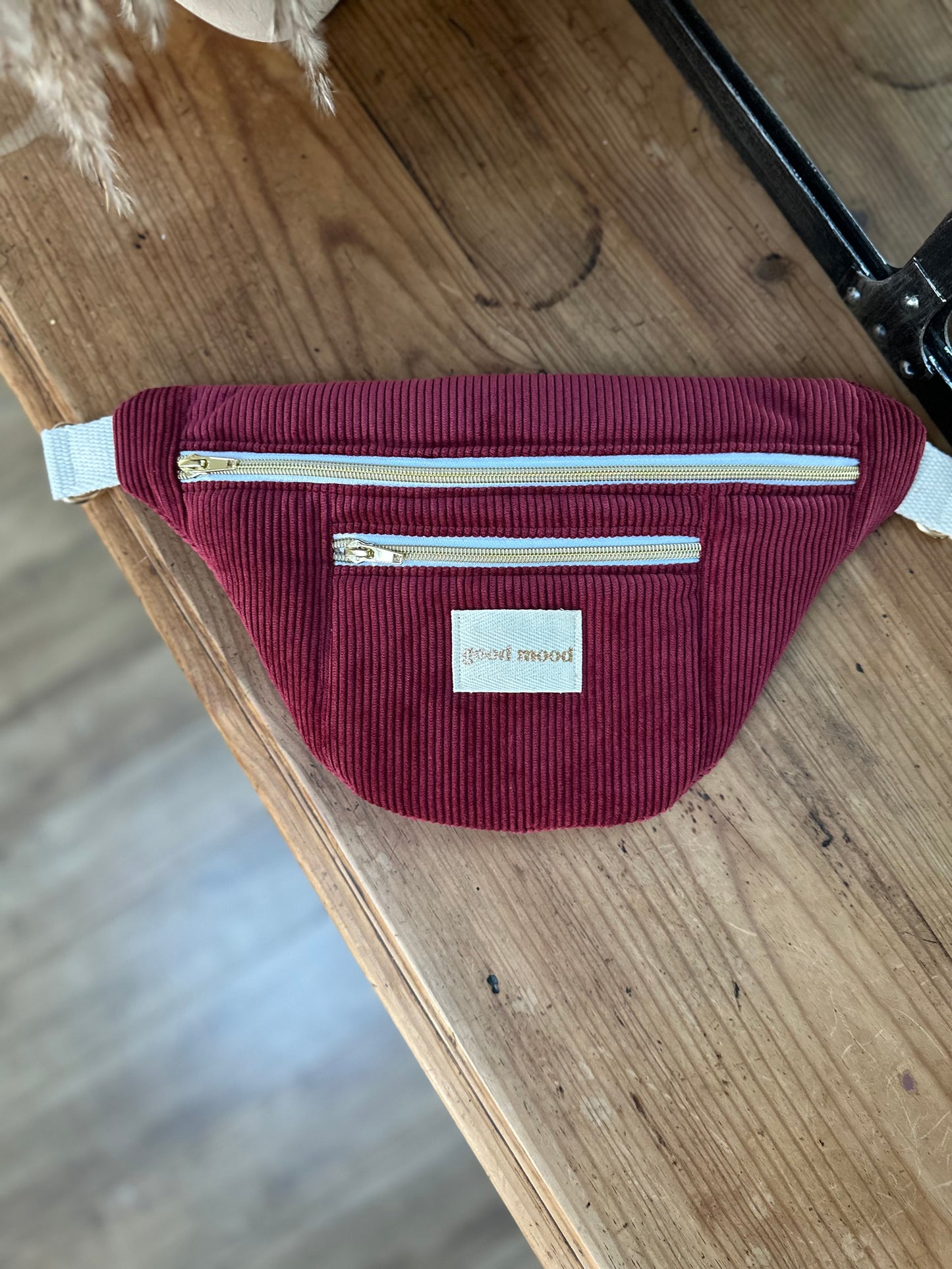 Sac Banane Midi - Velvet Vibe - Bordeaux
