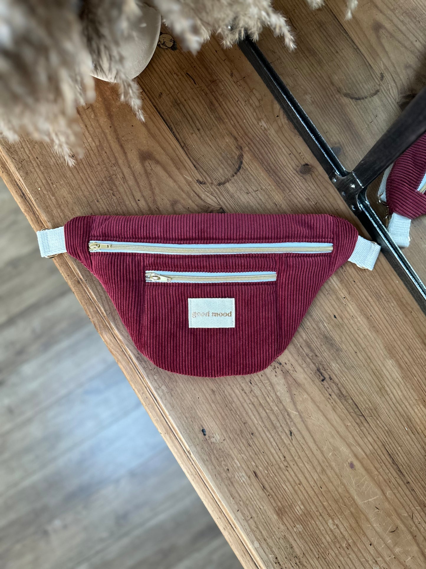 Sac Banane Midi - Velvet Vibe - Bordeaux