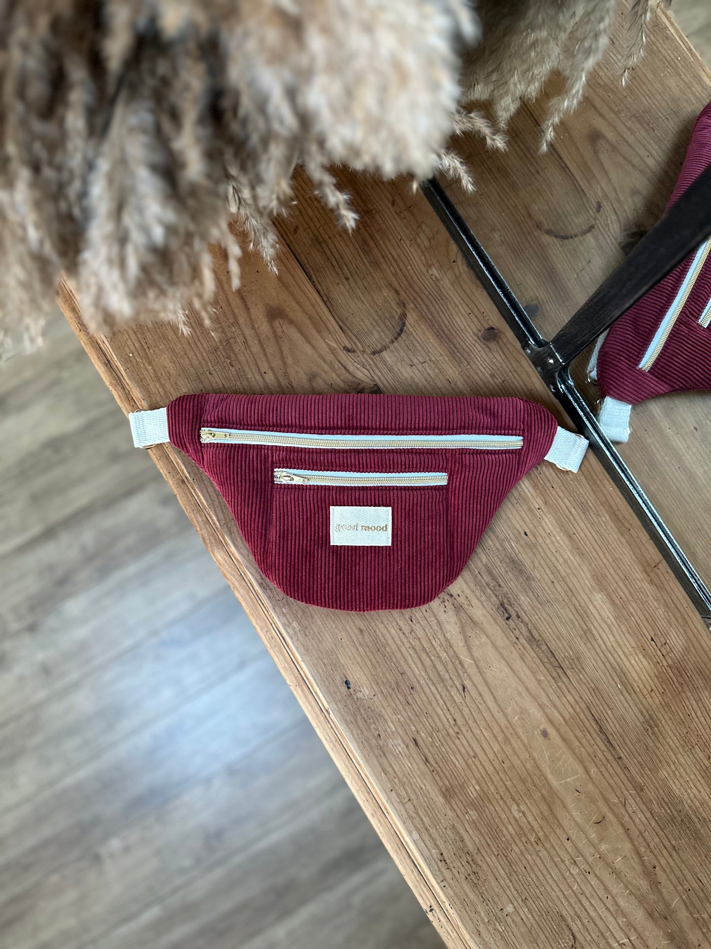 Sac Banane Midi - Velvet Vibe - Bordeaux