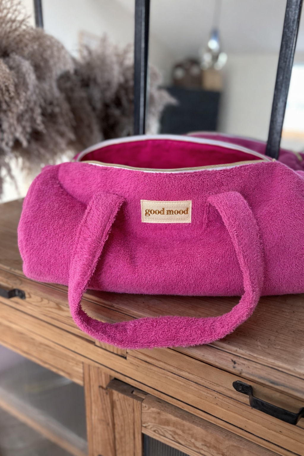 Bowling bag personnalisable rose fait main Atelier Good Mood
