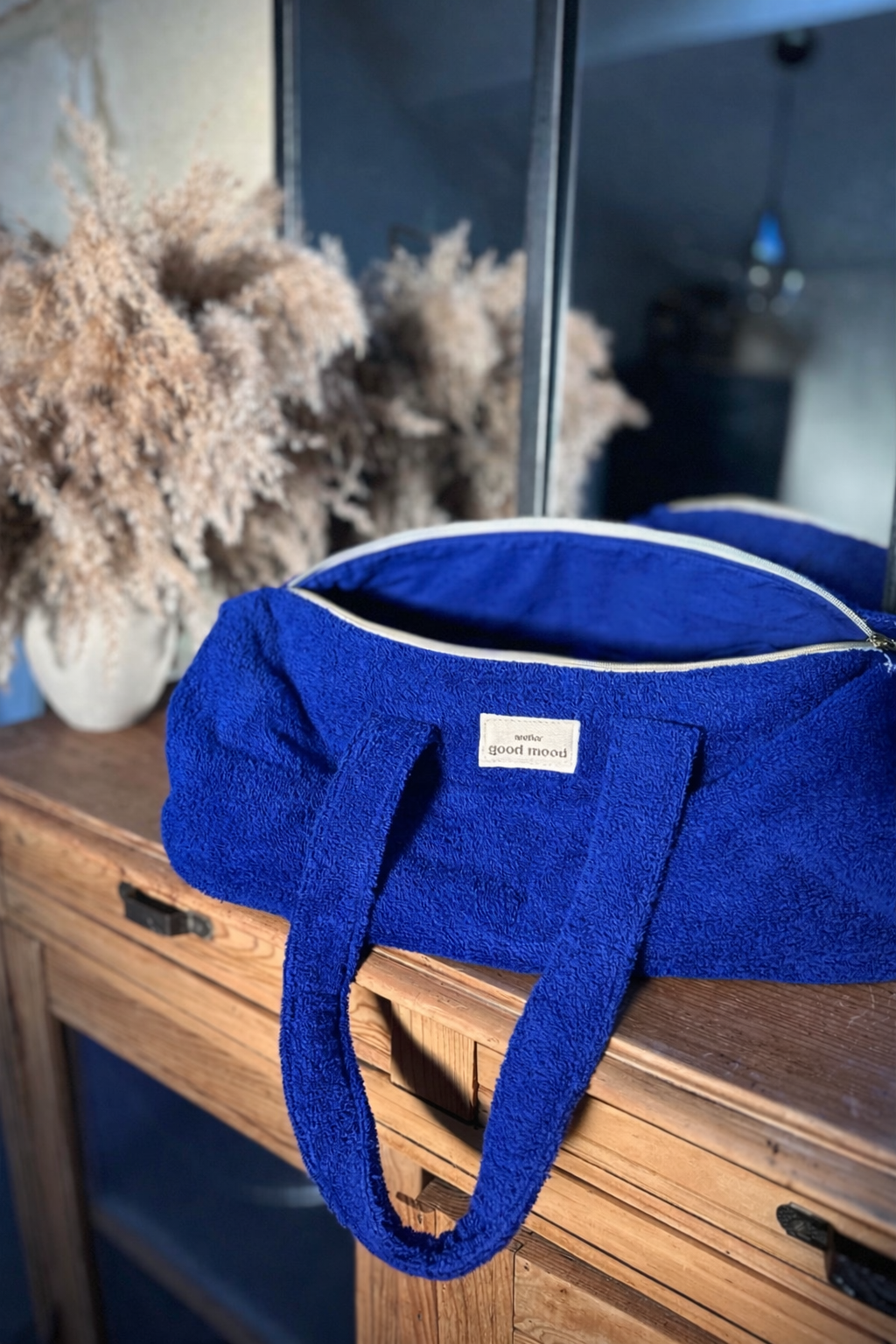 Bowling bag personnalisable bleu  pop fait main Atelier Good Mood