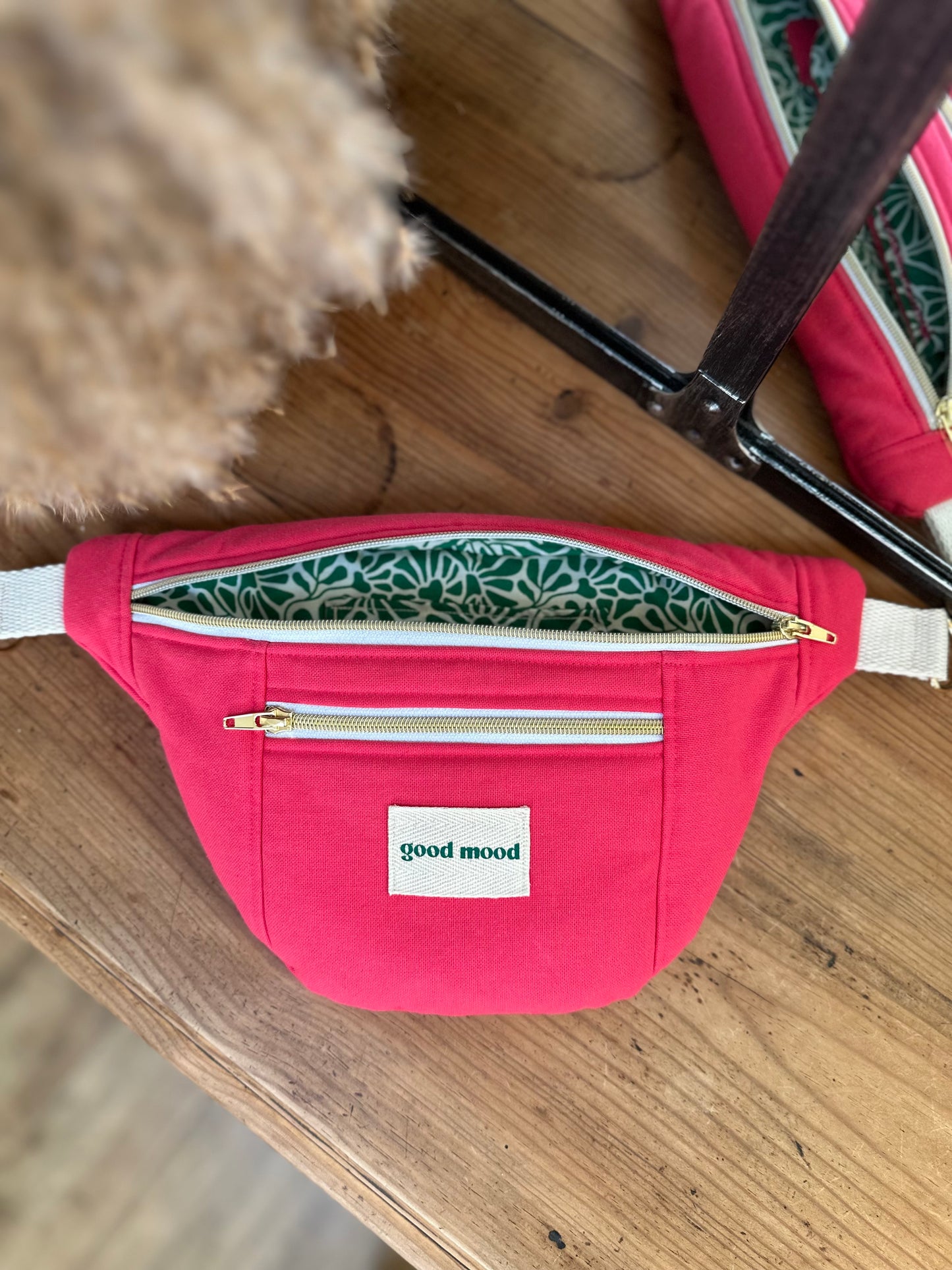 Sac Banane - Happy mood - Rose flashy