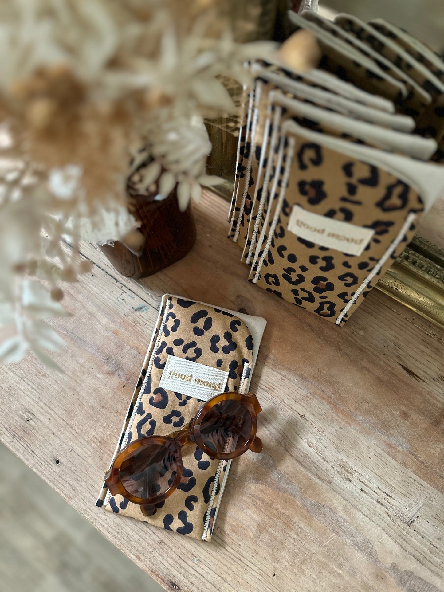 Etui à lunettes - Léo camel