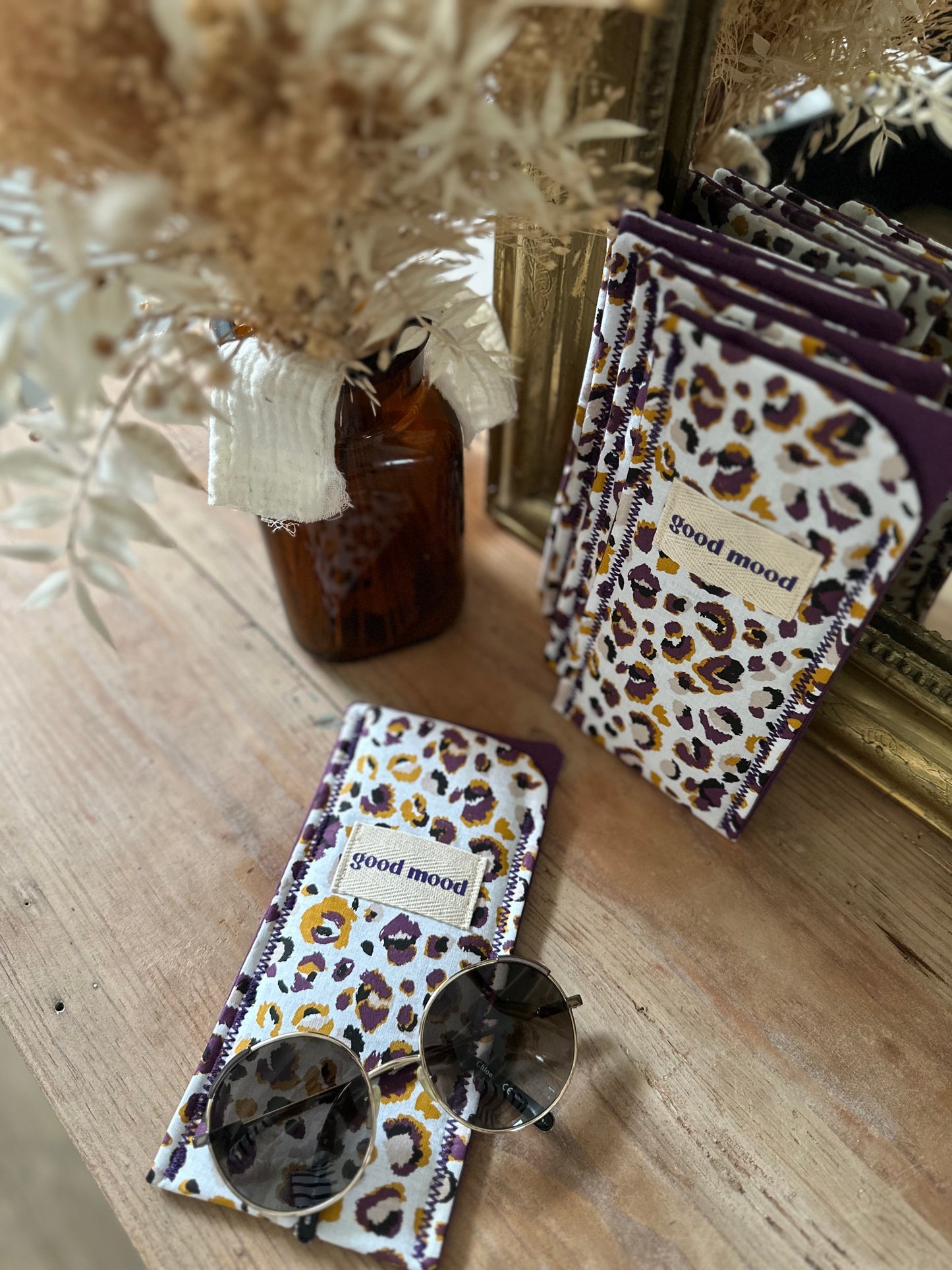 Etui à lunettes - Léo violet