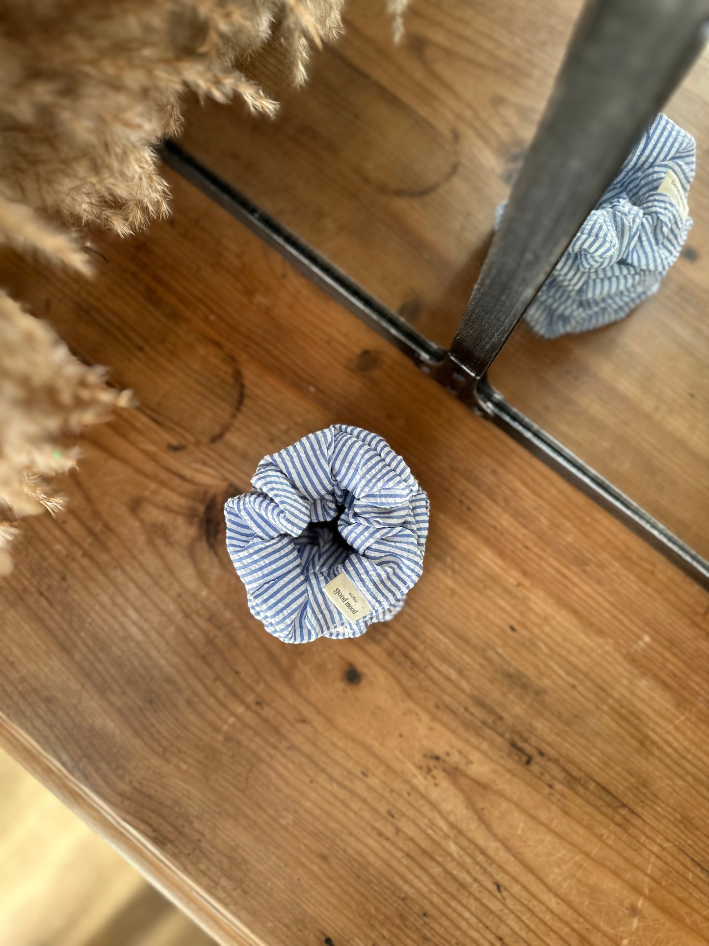 Chouchou rayée bleu & blanc – Happy Stripes | Sunshine Club